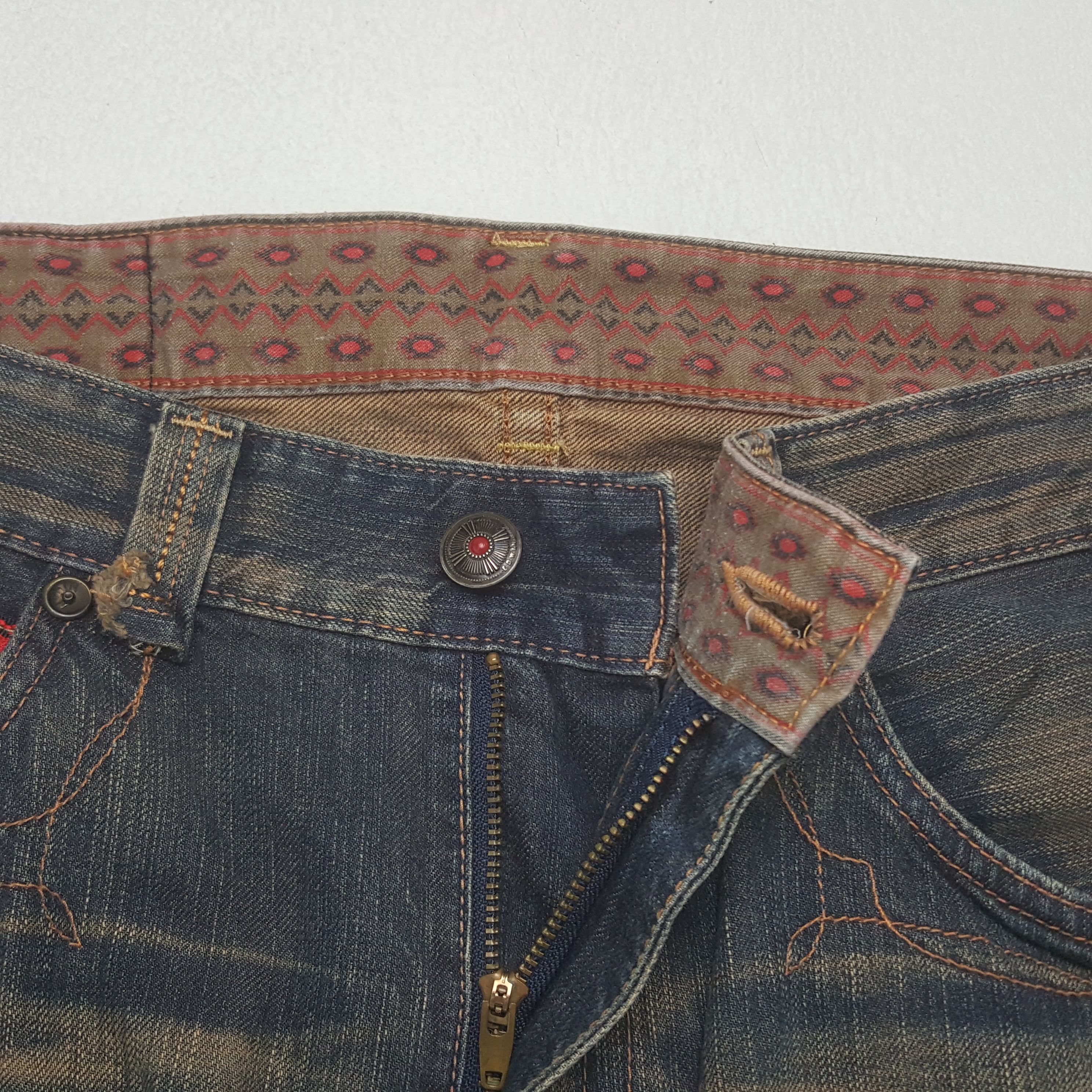 Edwin × Japanese Brand × Vintage Vintage Edwin XU Exclusive Vintage Denim Jeans Size US 36 / EU 52 - 12 Thumbnail