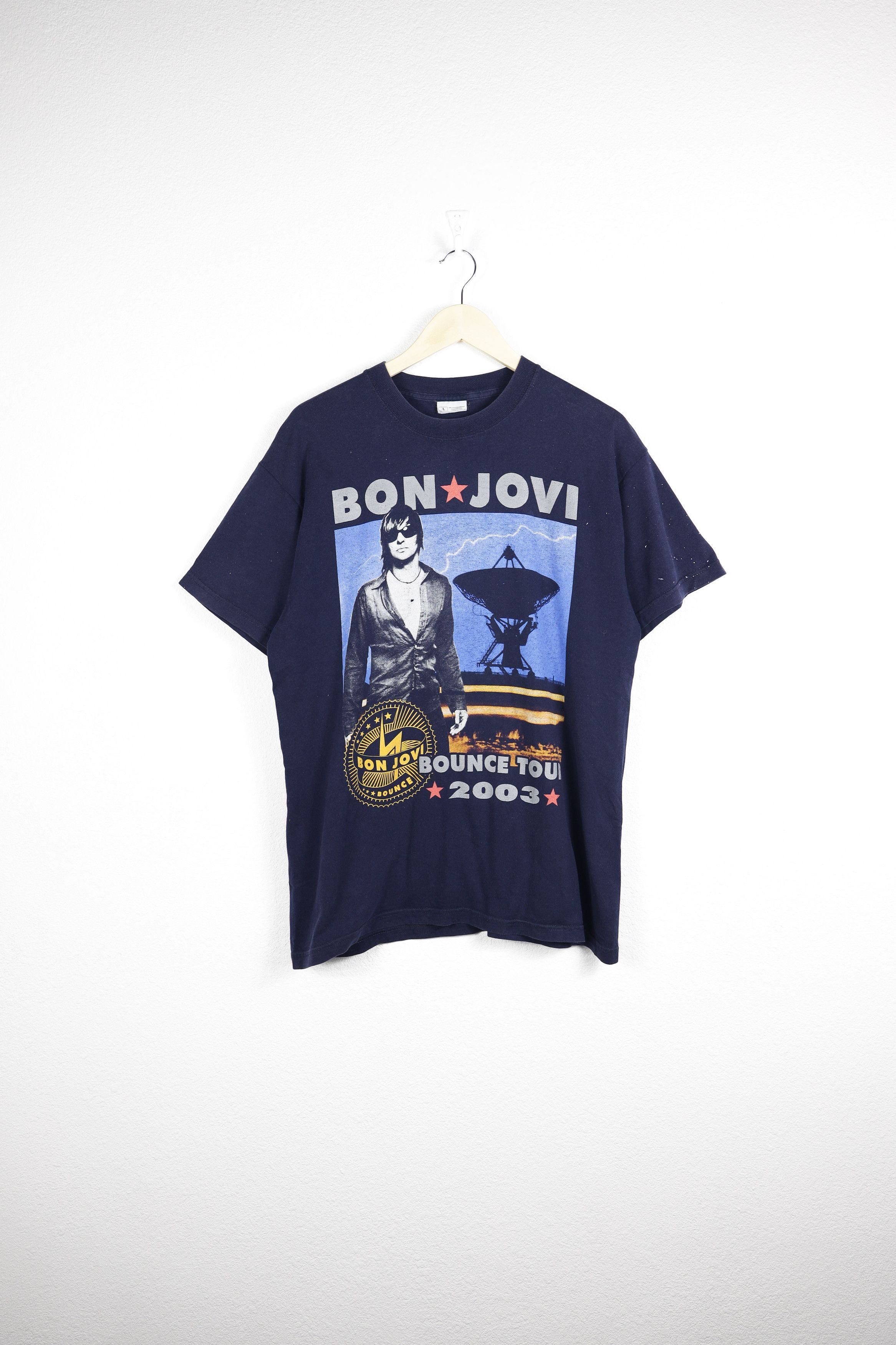 Bon Jovi Vintage Bon Jovi 2003 Bounce Tour Graphic Tee T-shirt Size US L / EU 52-54 / 3 - 1 Thumbnail