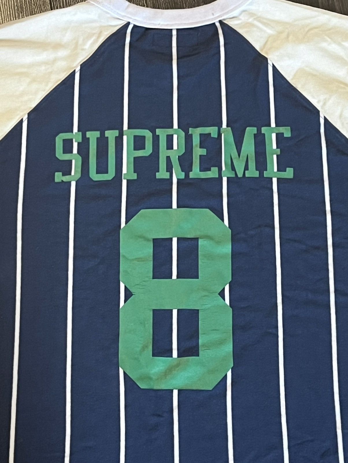 Supreme Supreme Striped Raglan XL Size US XL / EU 56 / 4 - 2 Thumbnail