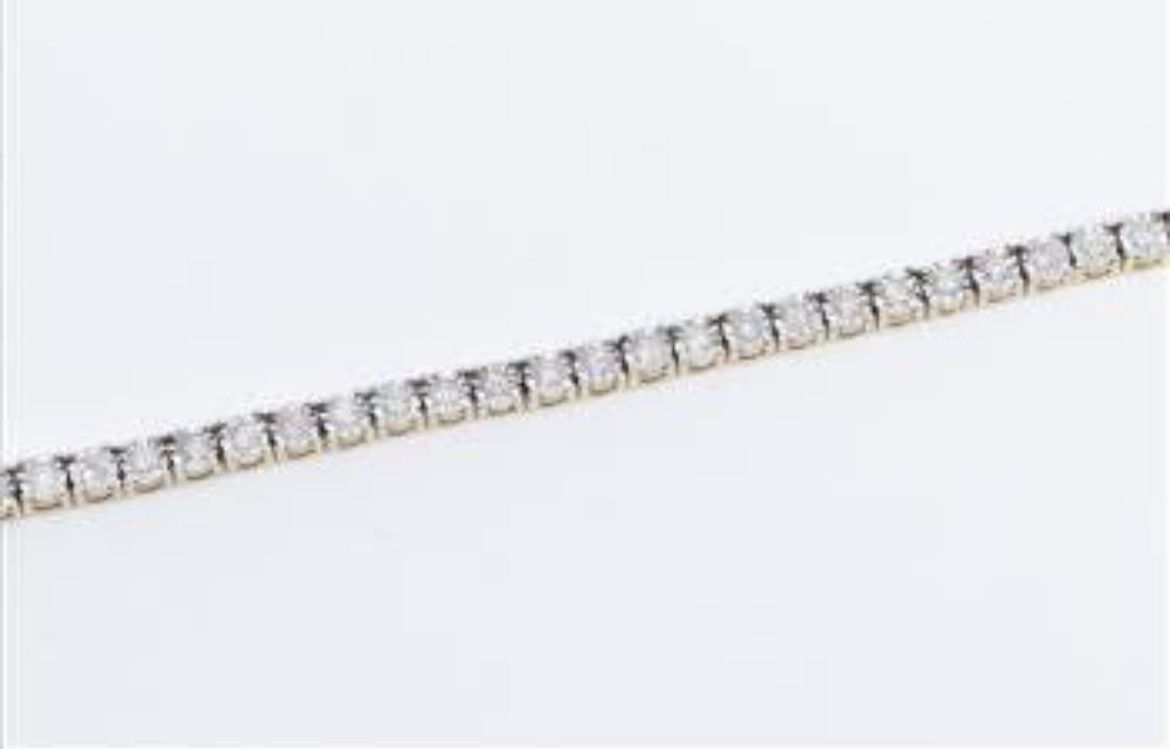 Other 10K Yellow Gold 4 Ctw Diamond Vintage Tennis Necklace 20” Size ONE SIZE - 6 Thumbnail