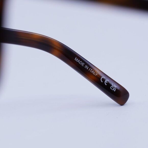 Saint Laurent Paris Saint Laurent SL599OPT 002 Eyeglasses Dark Havana 58mm Size ONE SIZE - 5 Thumbnail