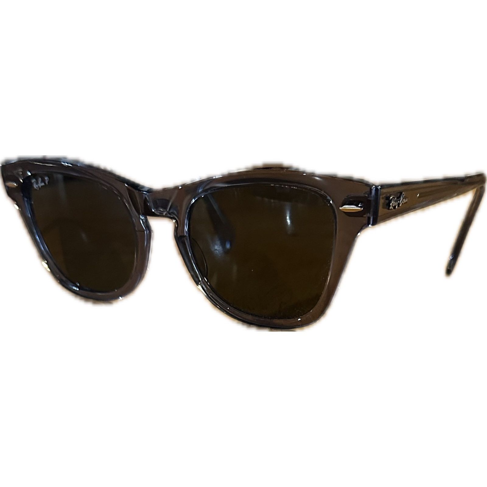 RayBan Ray-Ban Unisex RB0707-S-F gray/blue polarized Sunglasses Size ONE SIZE - 4 Thumbnail