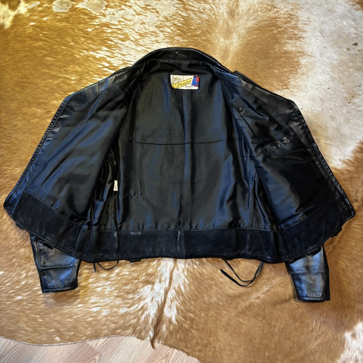 Schott Schott Perfecto Leather Jacket – Size 48 – Rare Backprint Size US M / EU 48-50 / 2 - 6 Thumbnail