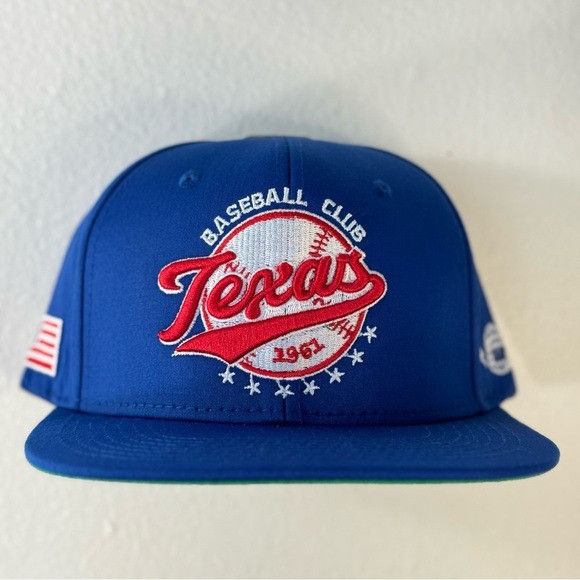 Designer × MLB NEW TEXAS BASE BALL CLUB RANGERS FLAT BILL SNAPBACK Size ONE SIZE - 1 Thumbnail