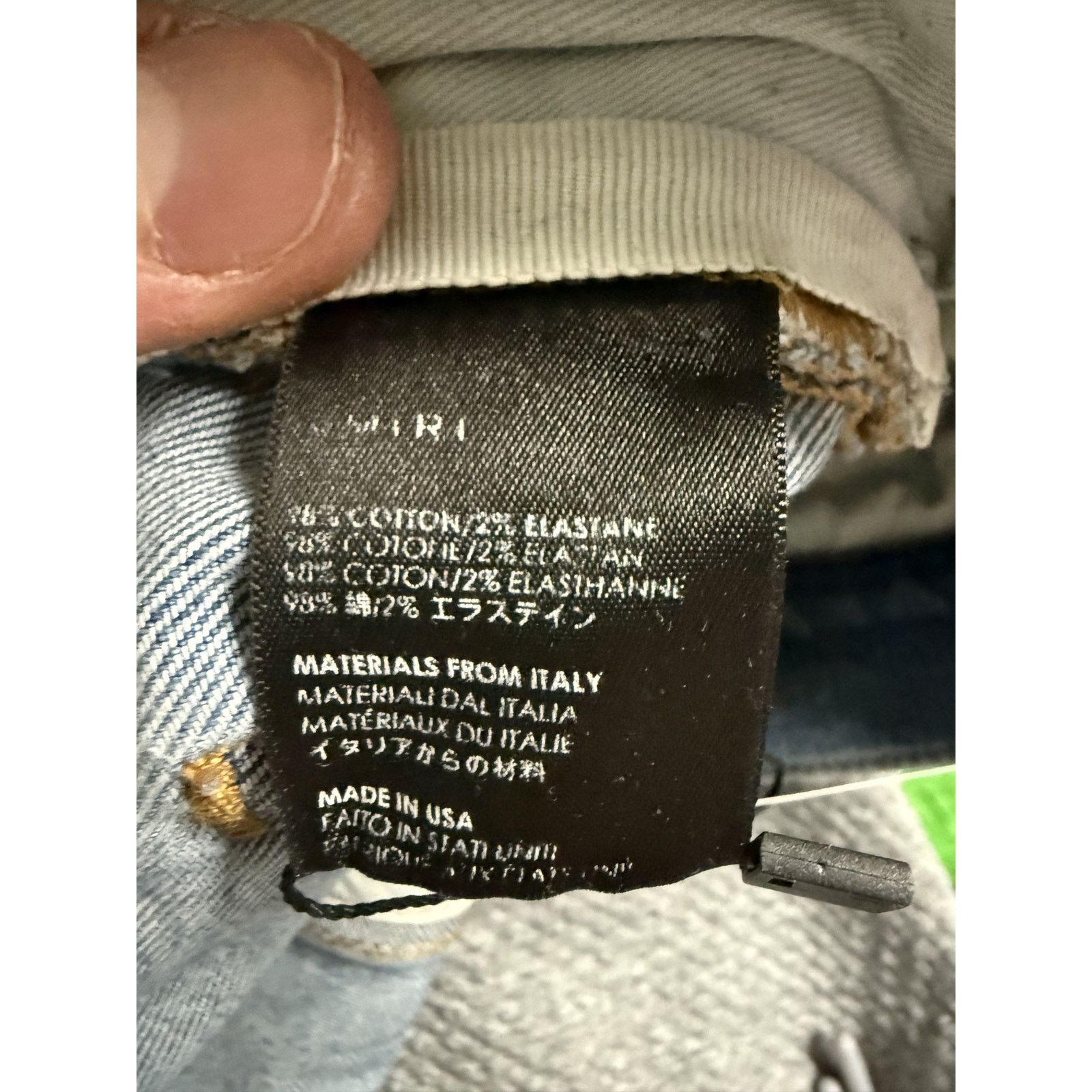 Amiri Amiri Jeans Light Wash Blue Patchwork Used 34 Size US 34 / EU 50 - 4 Thumbnail