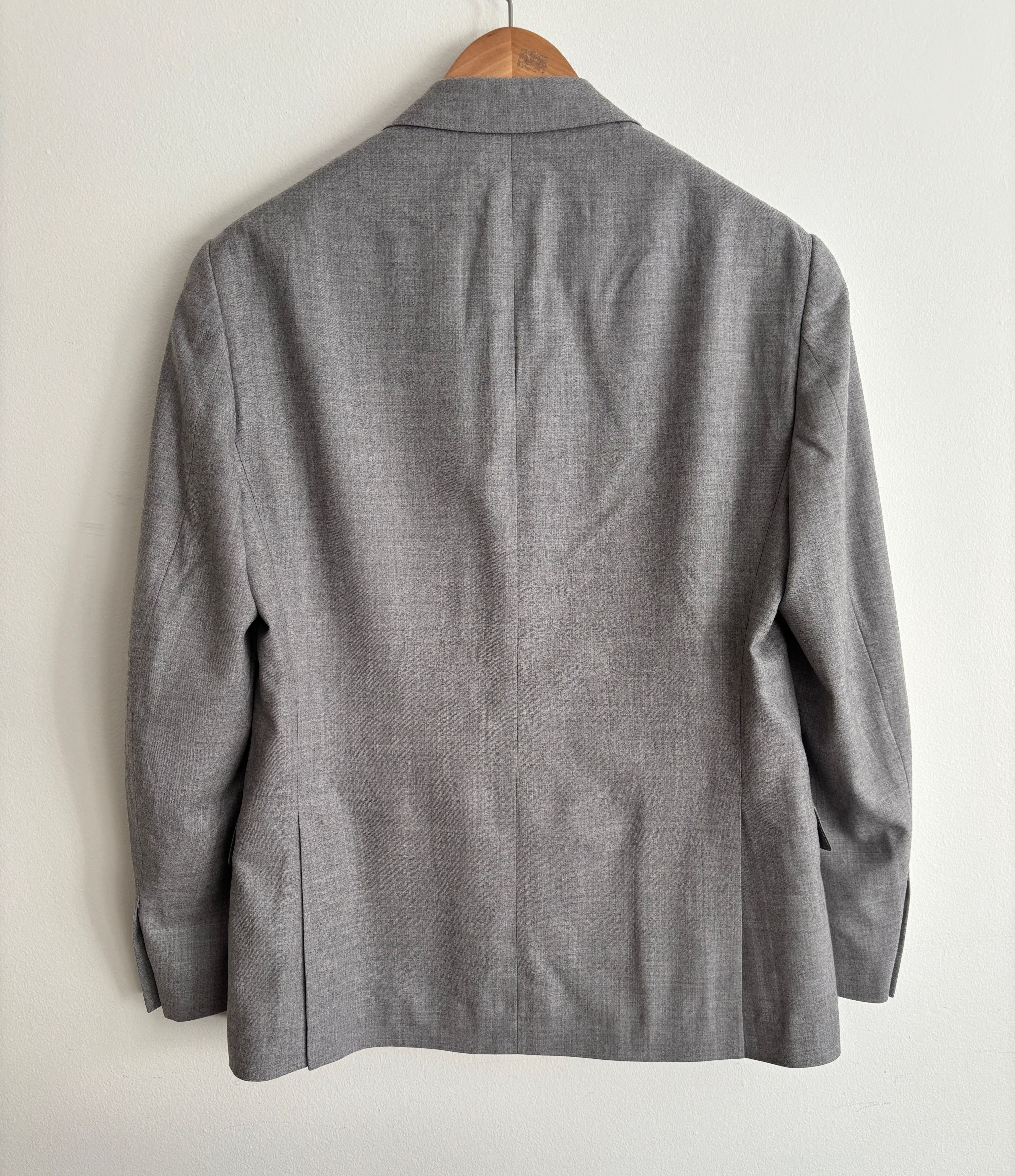 Ralph Lauren Purple Label $2900 NEW Grey Wool Unfinished Sport Coat / Blazer 40-42 Size 42R - 11 Thumbnail