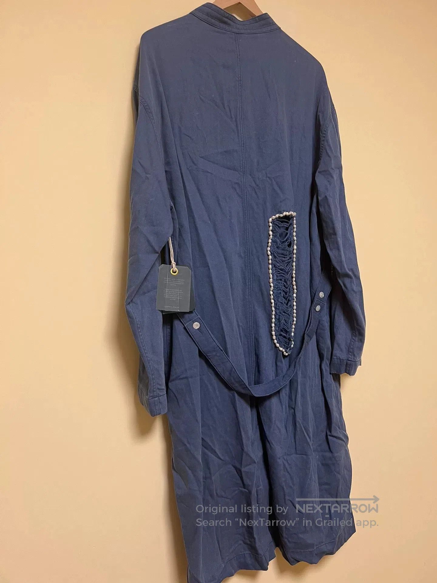 Other Long Shirt Coat with Pearl Details. Size L / US 10 / IT 46 - 7 Thumbnail