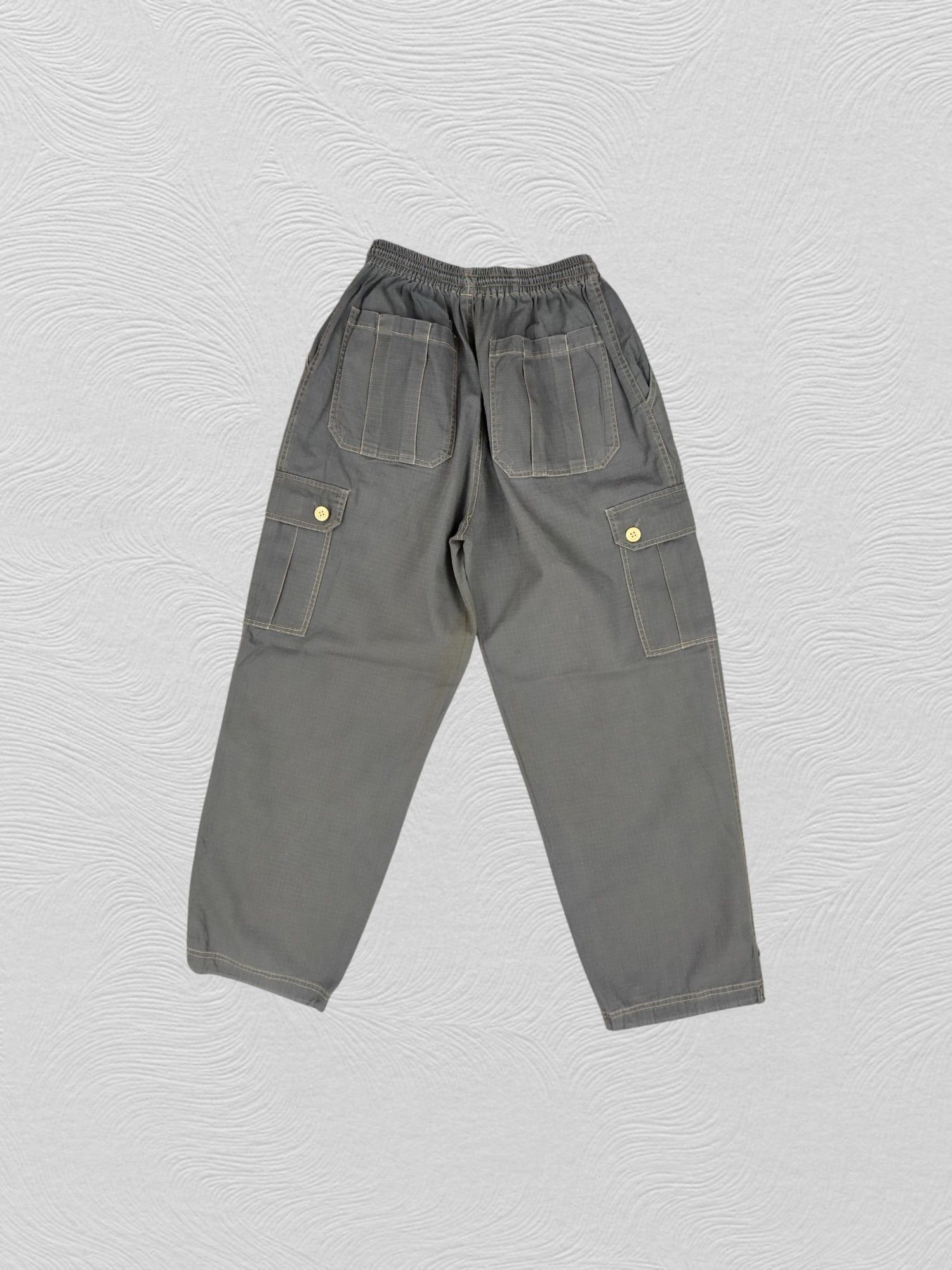 Japanese Brand Elastic Waist Japanese Brand Cargo Pocket Pants -CP115 Size US 26 / EU 42 - 2 Thumbnail