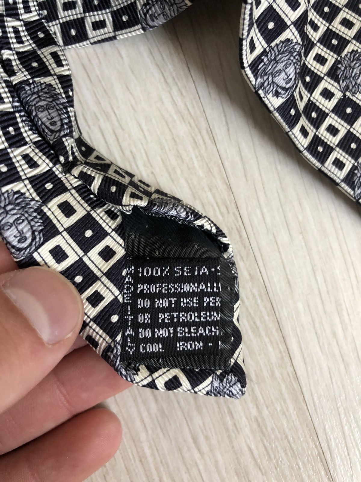 Versace × Vintage Vintage Gianni Versace Monogram Silk Tie Size ONE SIZE - 6 Thumbnail