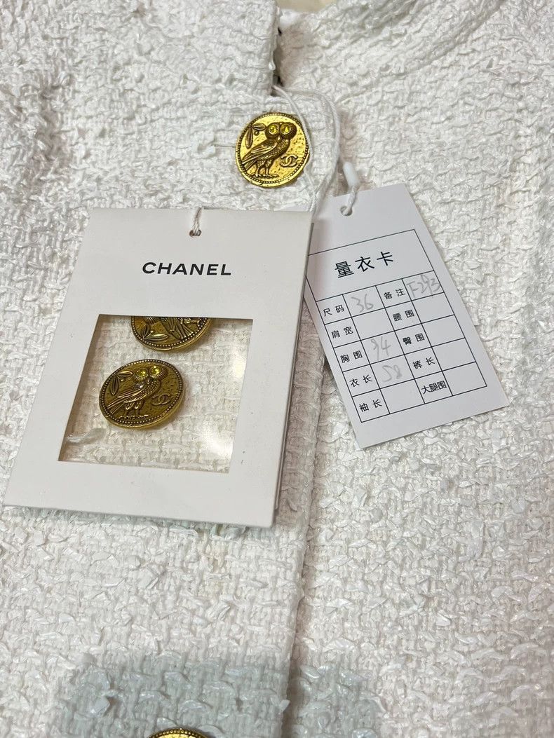 Chanel Chanel Greek series white tweed jacket 2504-Nextarrow Size XS / US 0-2 / IT 36-38 - 5 Thumbnail