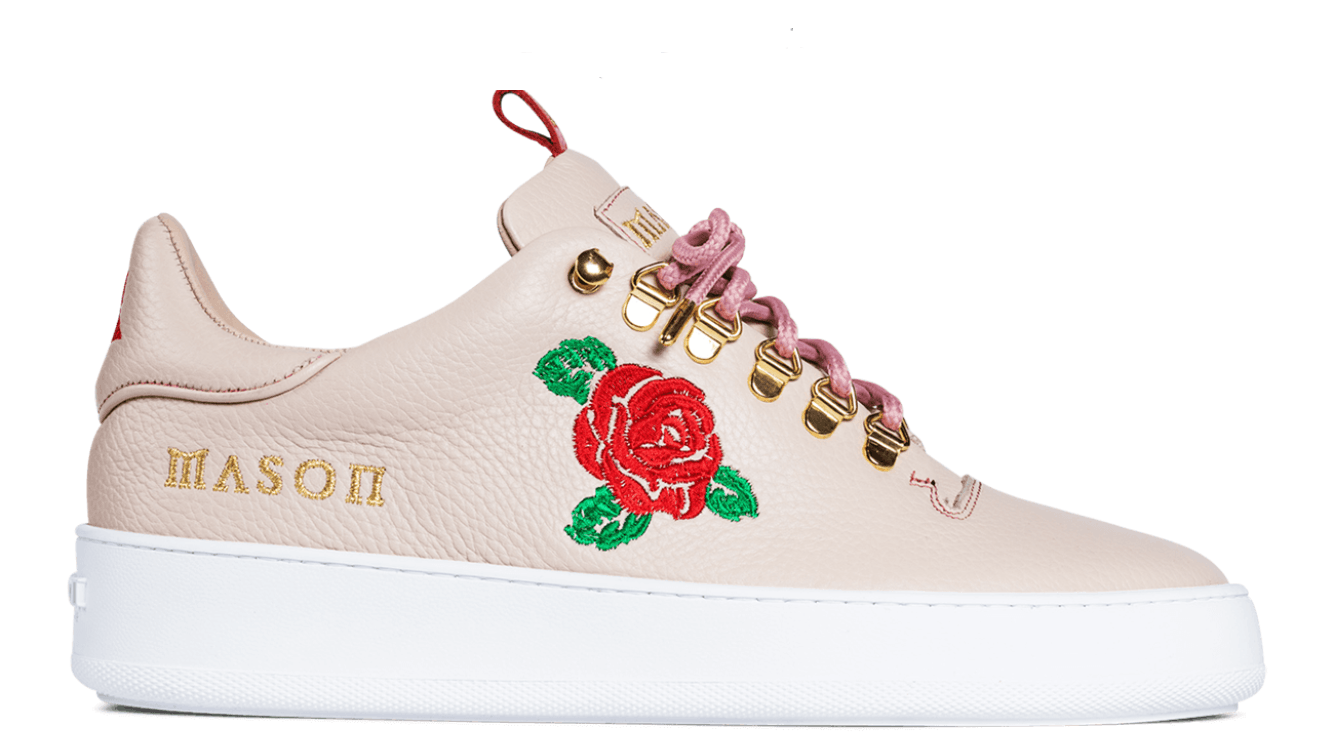 Mason Garments Mason Garments Rose Leather Court Sneaker Mens White Shoe Size US 9.5 / EU 42-43 - 2 Thumbnail