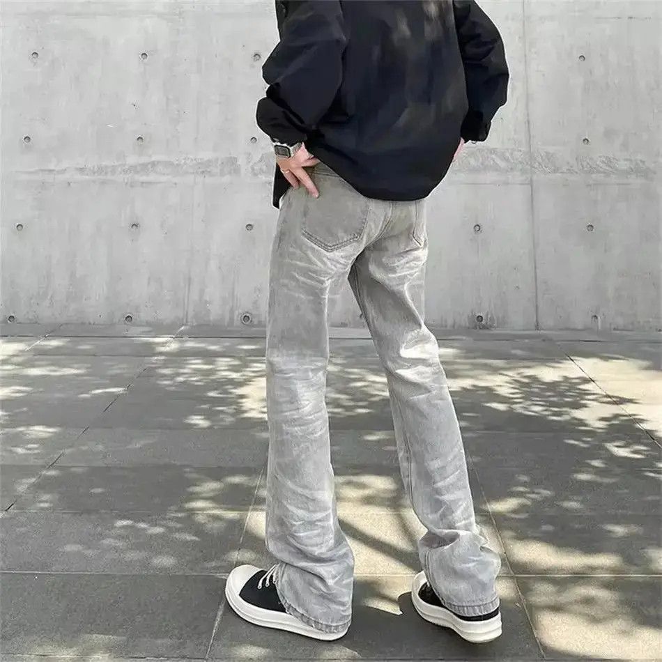 Japanese Brand Avant garde fashion washed damage flared jeans pants Size US 28 / EU 44 - 5 Thumbnail