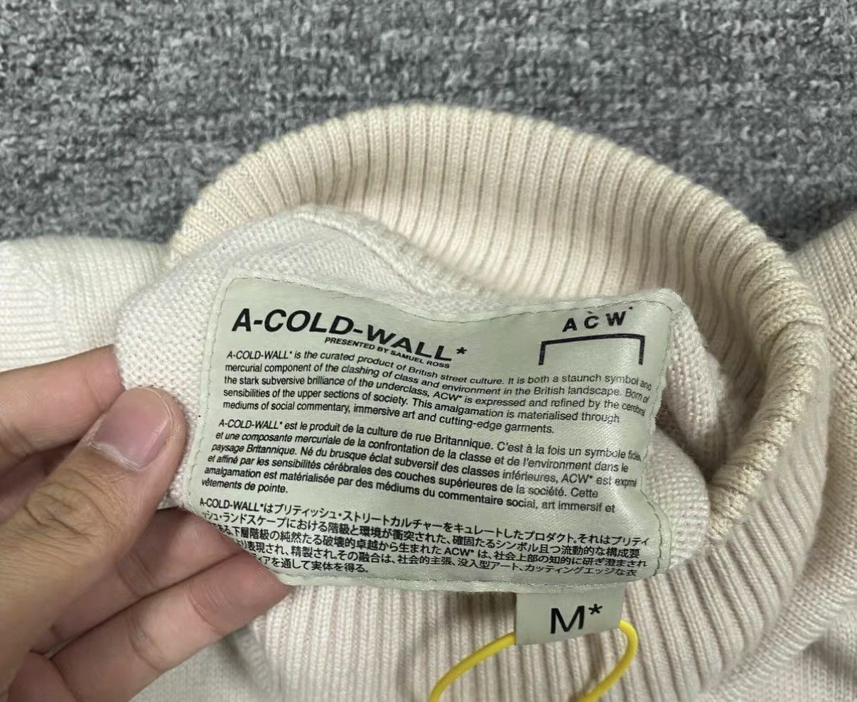 A-COLD-WALL* A-Cold-Wall ACW Embroidered Logo Deconstructed Sweater J16 Size US M / EU 48-50 / 2 - 4 Thumbnail
