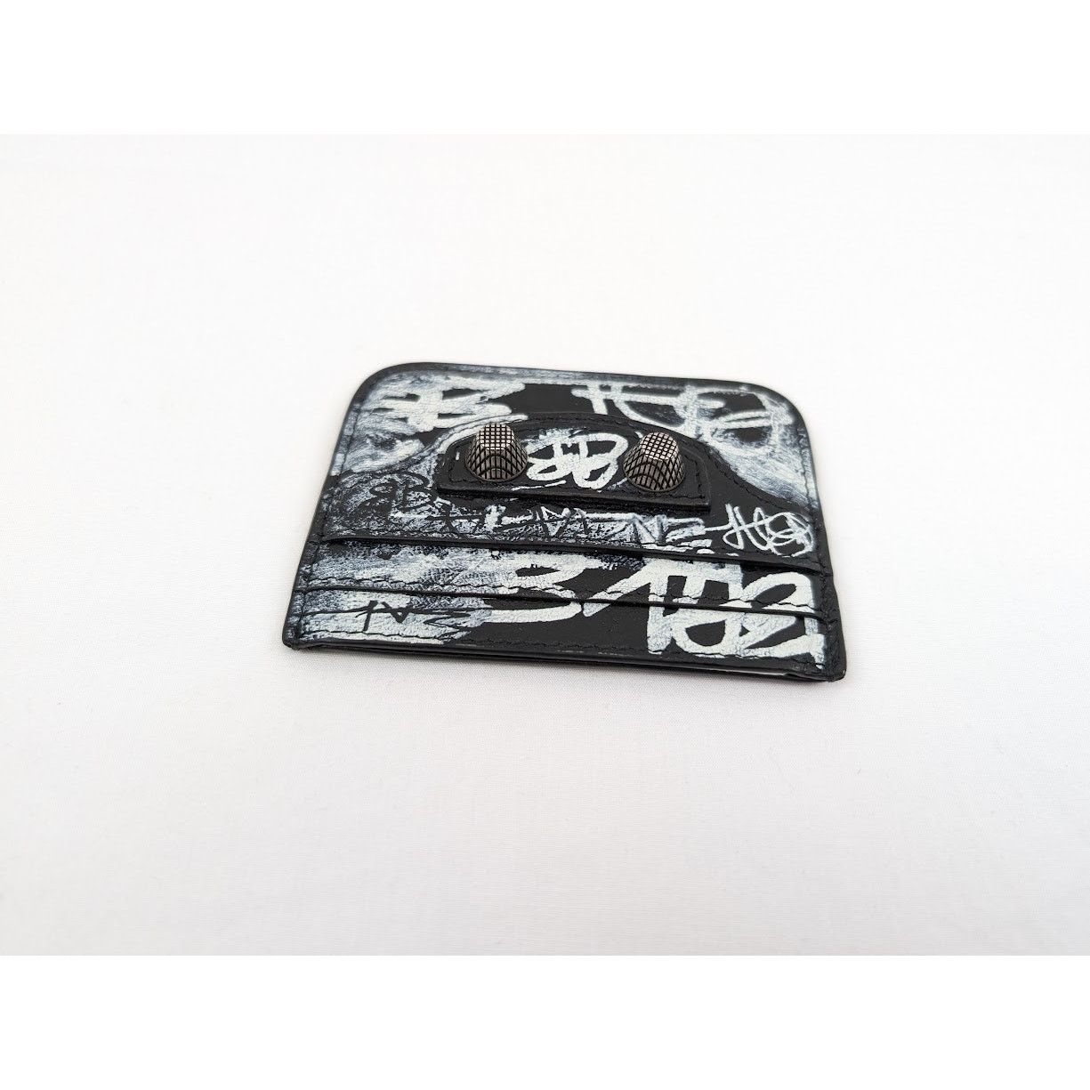 Balenciaga o1rshd1 Q:3 / Size:OS/Arena Lamb Graffiti Cagole Card Holder Size ONE SIZE - 4 Thumbnail