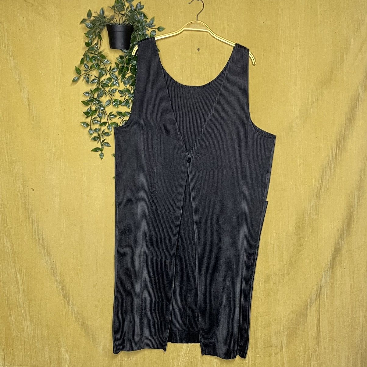 Issey Miyake a70 ISSEY MIYAKE Design Pleated Pleats Apron Style Dress Size M / US 6-8 / IT 42-44 - 2 Thumbnail
