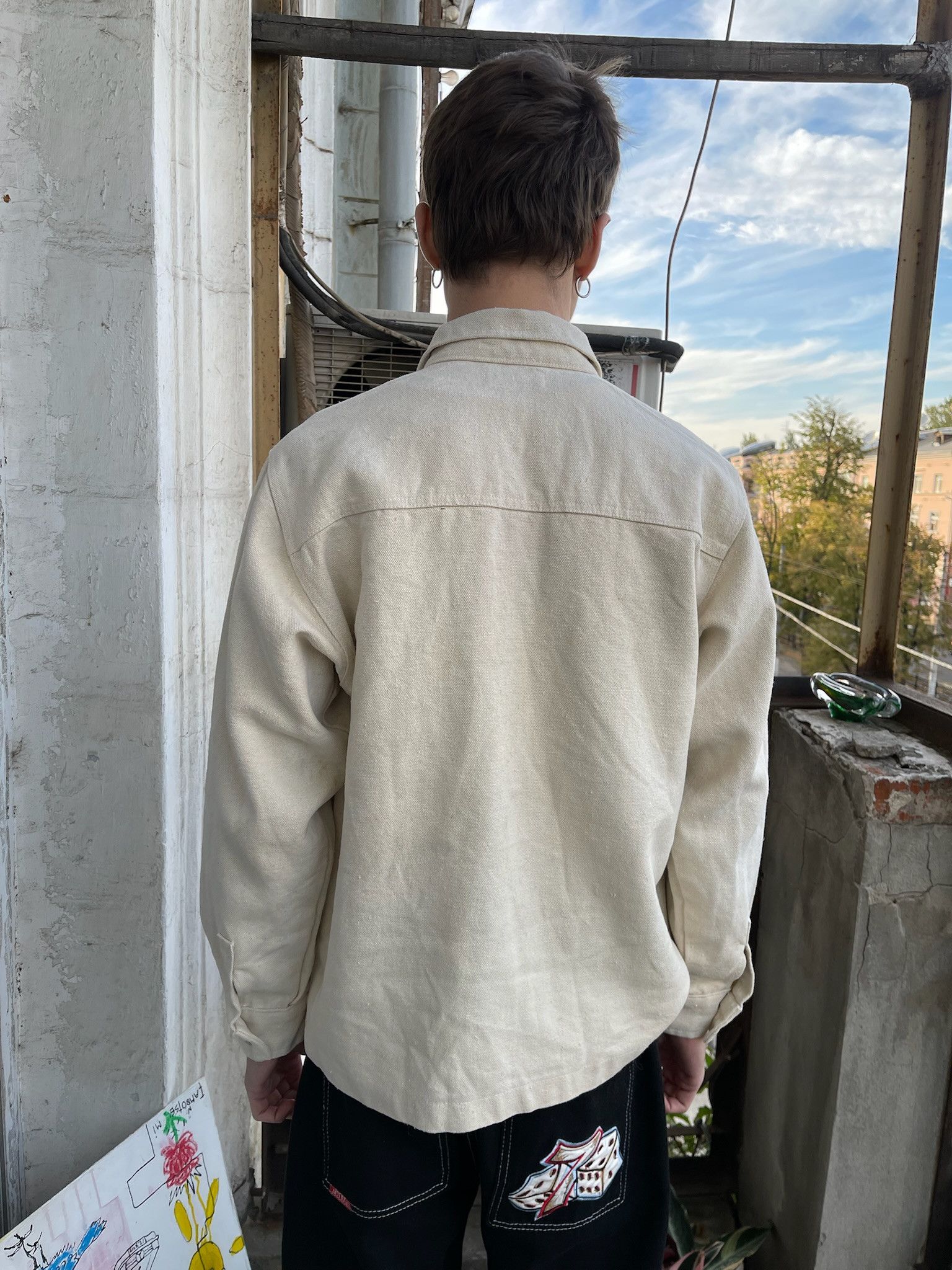 Vintage Vintage 90s Hemp Weed Logo work chore Jacket Size US M / EU 48-50 / 2 - 3 Thumbnail