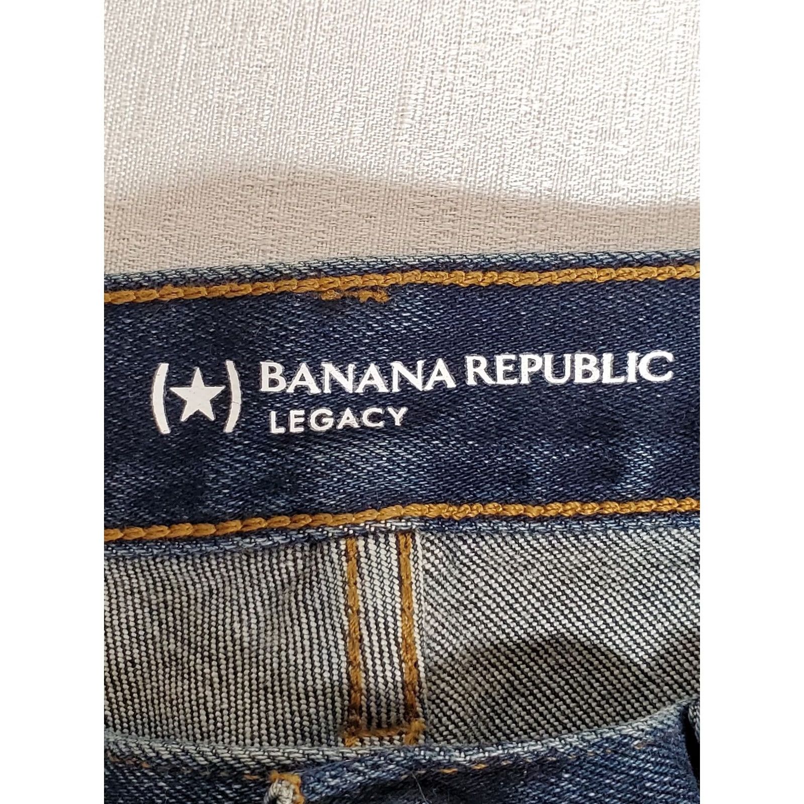 Banana Republic Banana Republic Legacy Slim Jeans Medium Wash Men's 30W/30L Slim Fit Stretch Denim 5-Pocket Inseam 29" NWT Size US 30 / EU 46 - 6 Thumbnail
