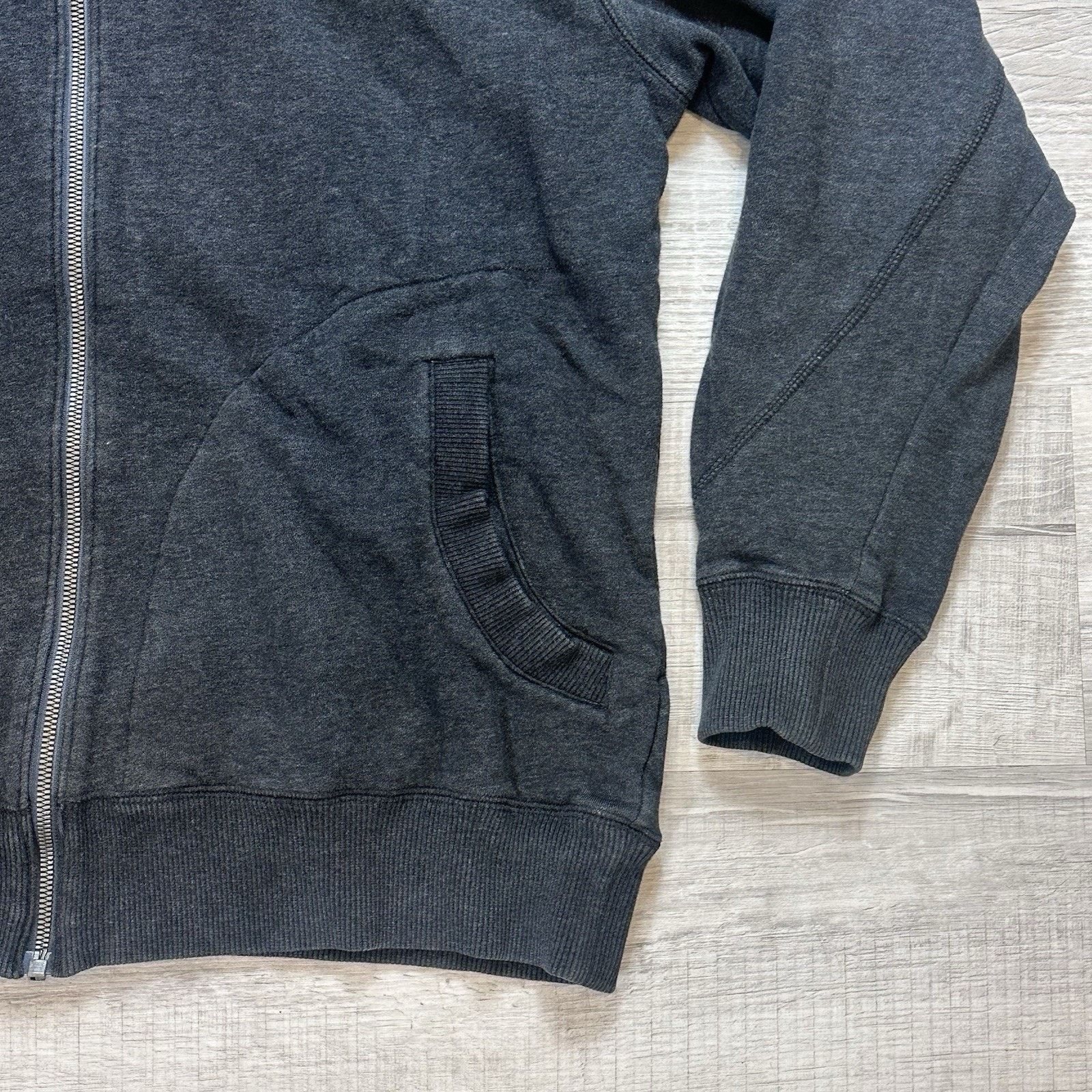 Nike Jordan Full Zip Men Large Grey Fleece Hoodie Sweatshirt Nike Size US L / EU 52-54 / 3 - 3 Thumbnail