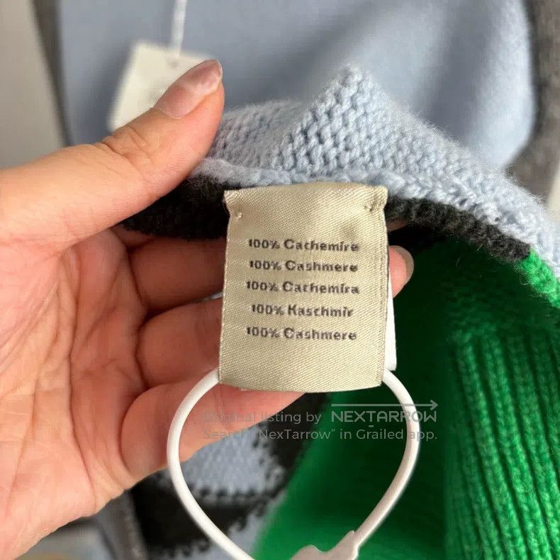 Hermes Hermes Blue and Green Color Block Knit Sweater Size M / US 6-8 / IT 42-44 - 4 Thumbnail