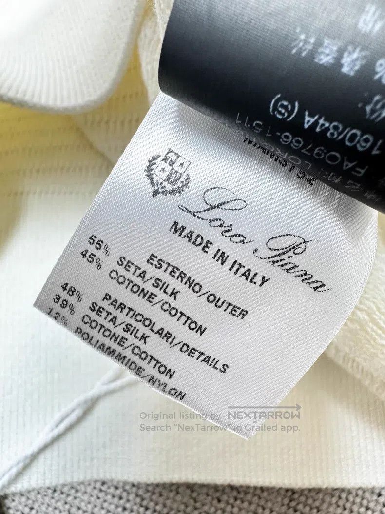 Loro Piana Loro Piana Off-white round neck bat-sleeve knit top Size S / US 4 / IT 40 - 5 Thumbnail