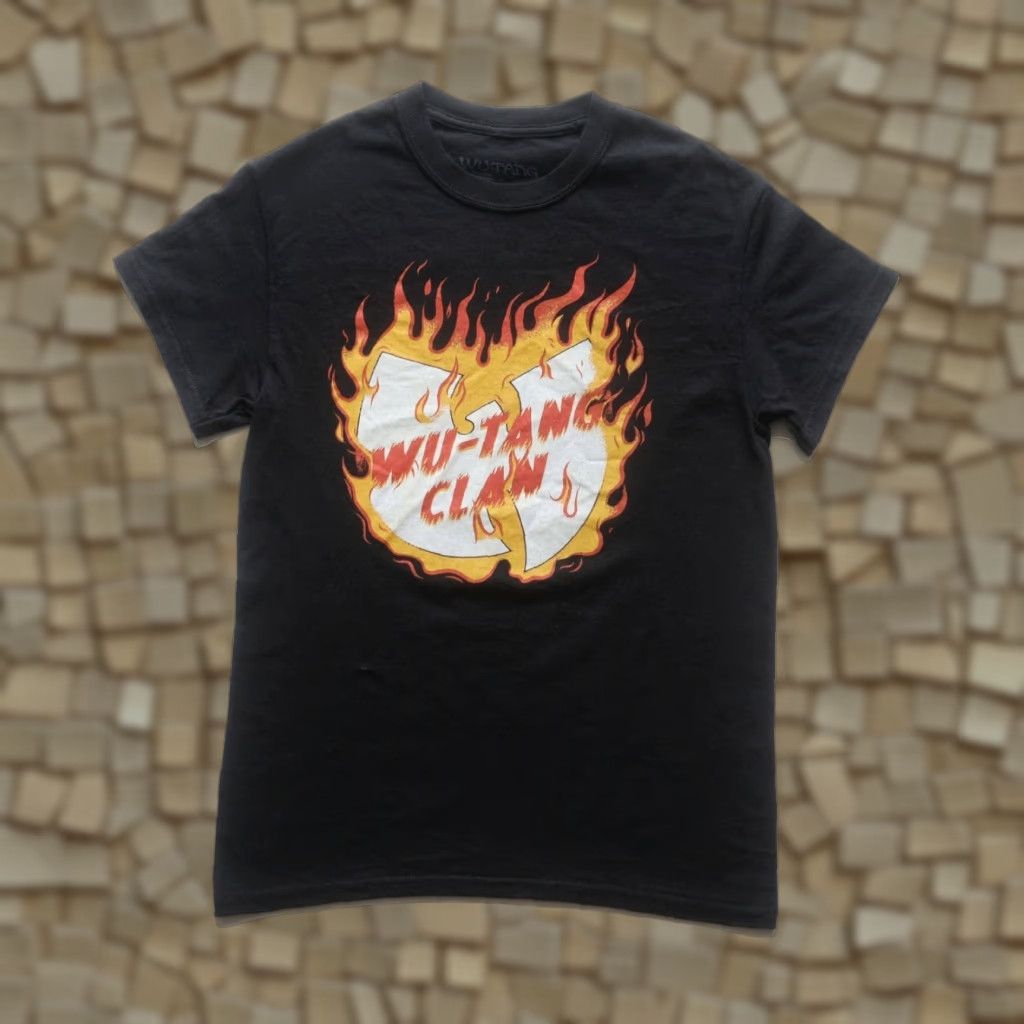 Vintage WU TANG CLAN RAP TEE 100% COTTON MUSIC BLACK FLAME T SHIRT Men SZ S Size US S / EU 44-46 / 1 - 1 Thumbnail
