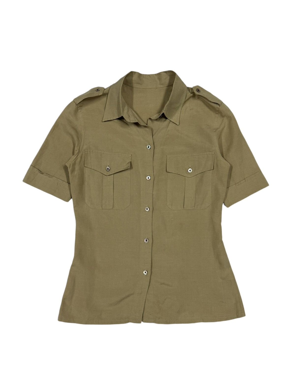 Margaret Howell × Vintage Margaret Howell England Southeastern Tan Uniform Shirt Size XS / US 0-2 / IT 36-38 - 1 Thumbnail