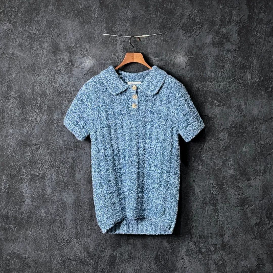 Maison Margiela Maison Margiela Blue Polo m Men Size US M / EU 48-50 / 2 - 1 Thumbnail