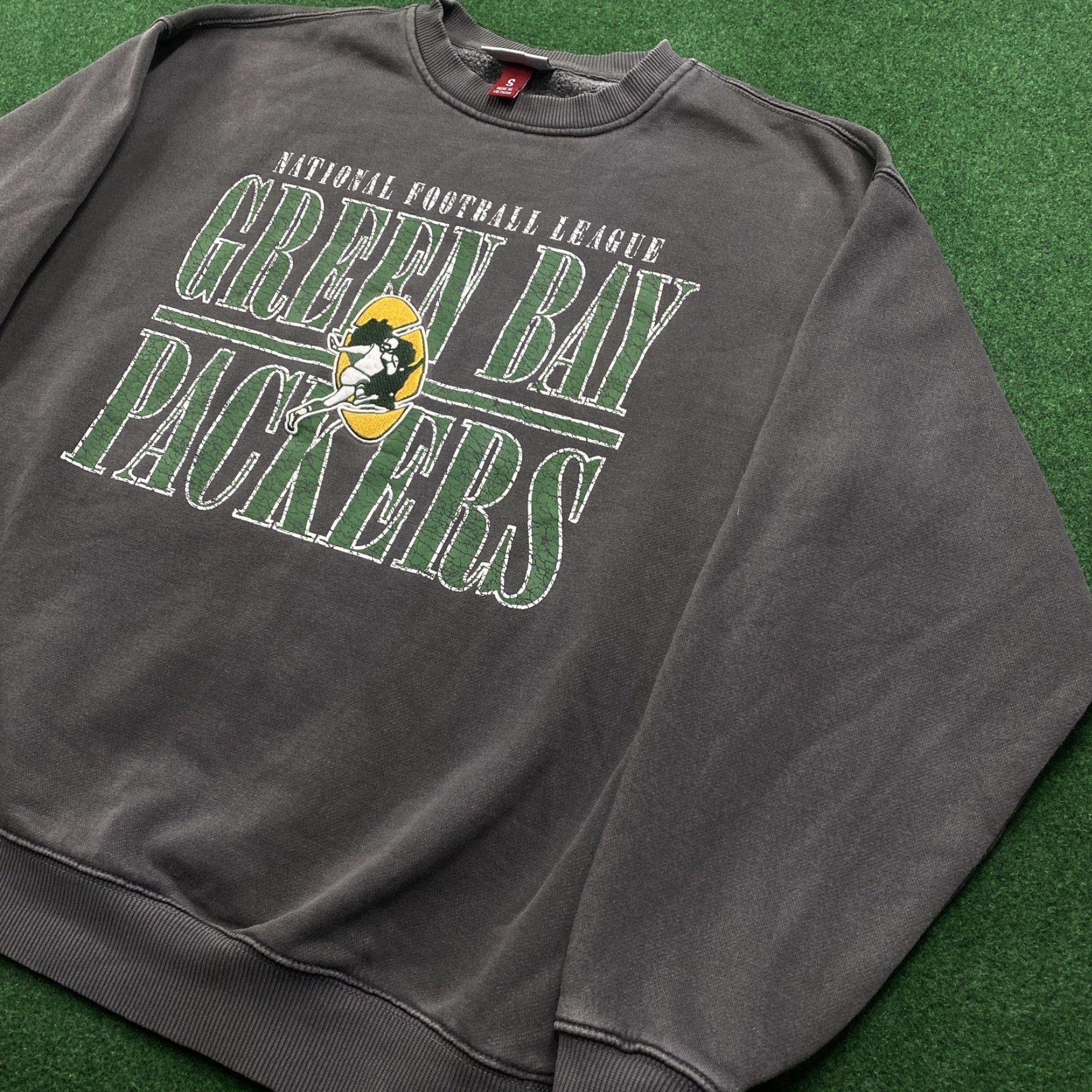 NFL VINTAGE Green Bay Packers Sweatshirt Mens S Gray Y2K NFL Football Sweater Size US S / EU 44-46 / 1 - 2 Thumbnail