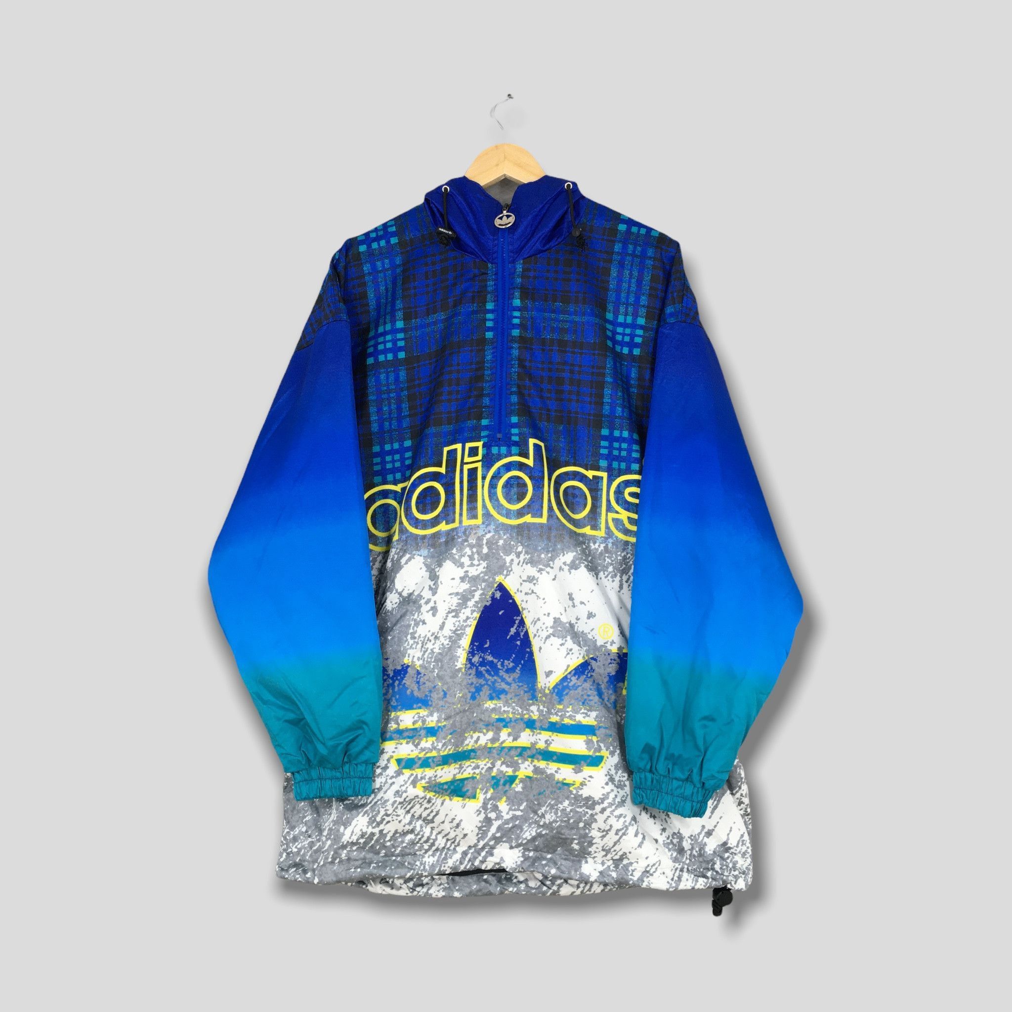 Adidas Vintage Adidas Trefoil Hoodie Jacket Windbreaker Large Size US L / EU 52-54 / 3 - 1 Thumbnail
