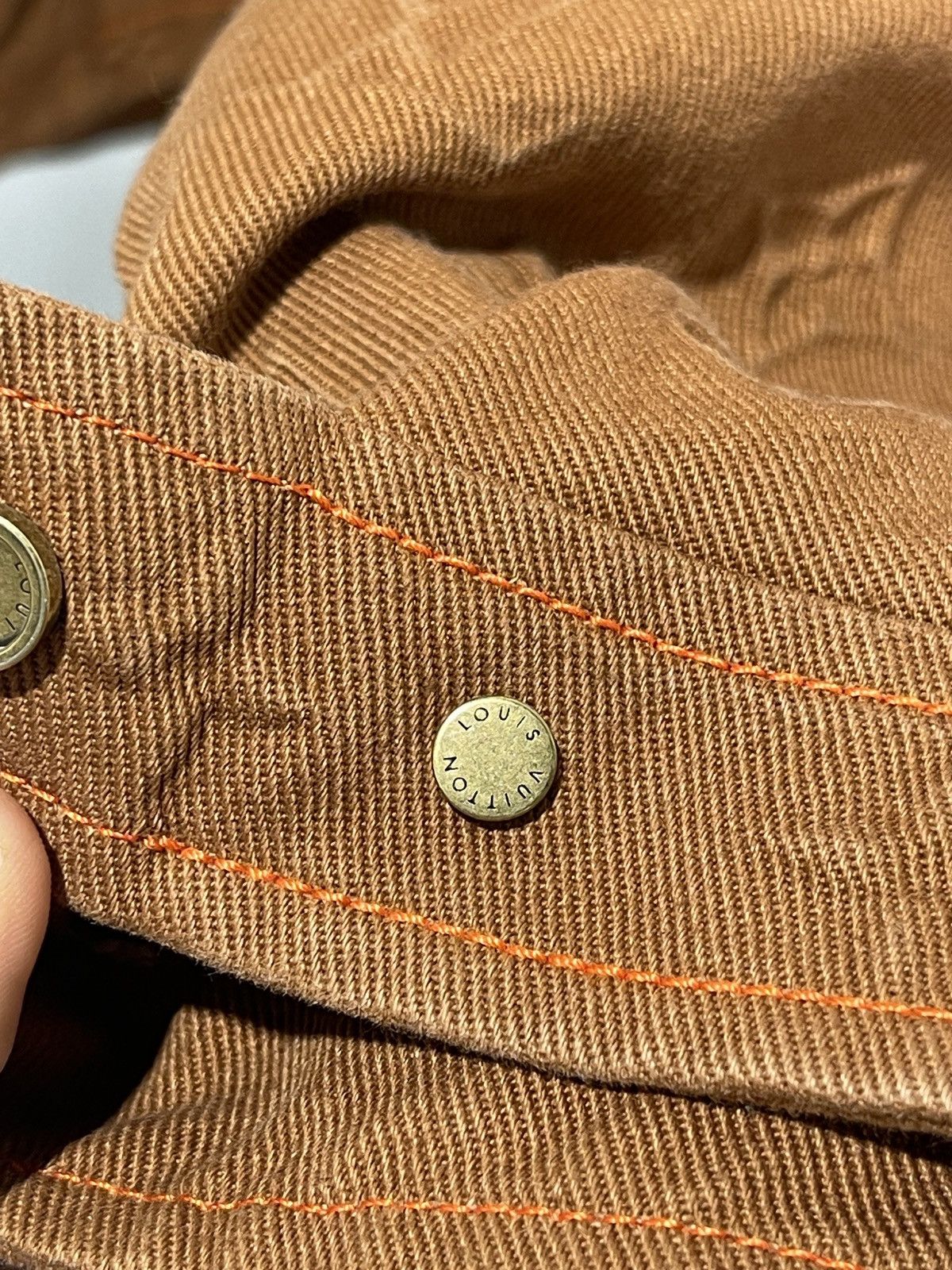Louis Vuitton Louis Vuitton Orange Brown Carpenter Jacket Size US L / EU 52-54 / 3 - 7 Thumbnail