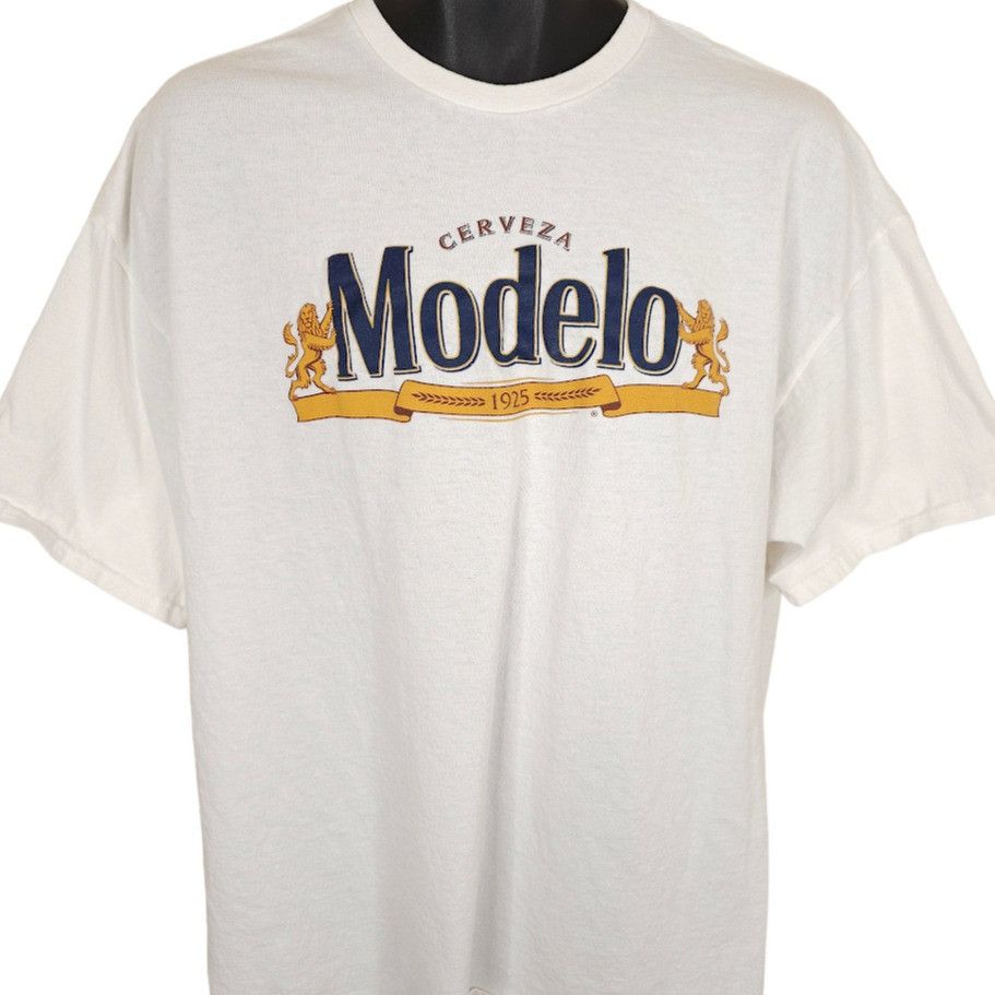 Delta Modelo Cerveza T Shirt Mens Size 2XL White Mexican Beer Size US XXL / EU 58 / 5 - 1 Thumbnail