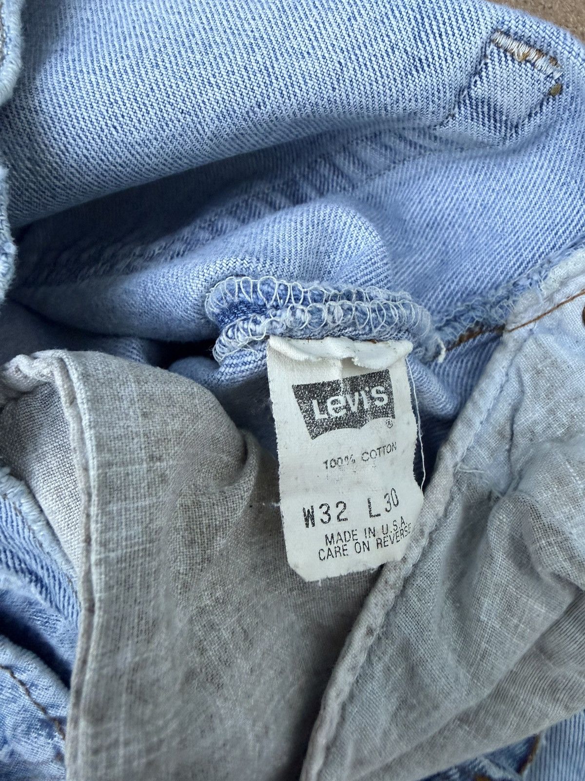 Levi's Vintage 90s Levis 501xx Buttonfly Straight Denim Jeans 31x29 Size US 31 - 6 Thumbnail