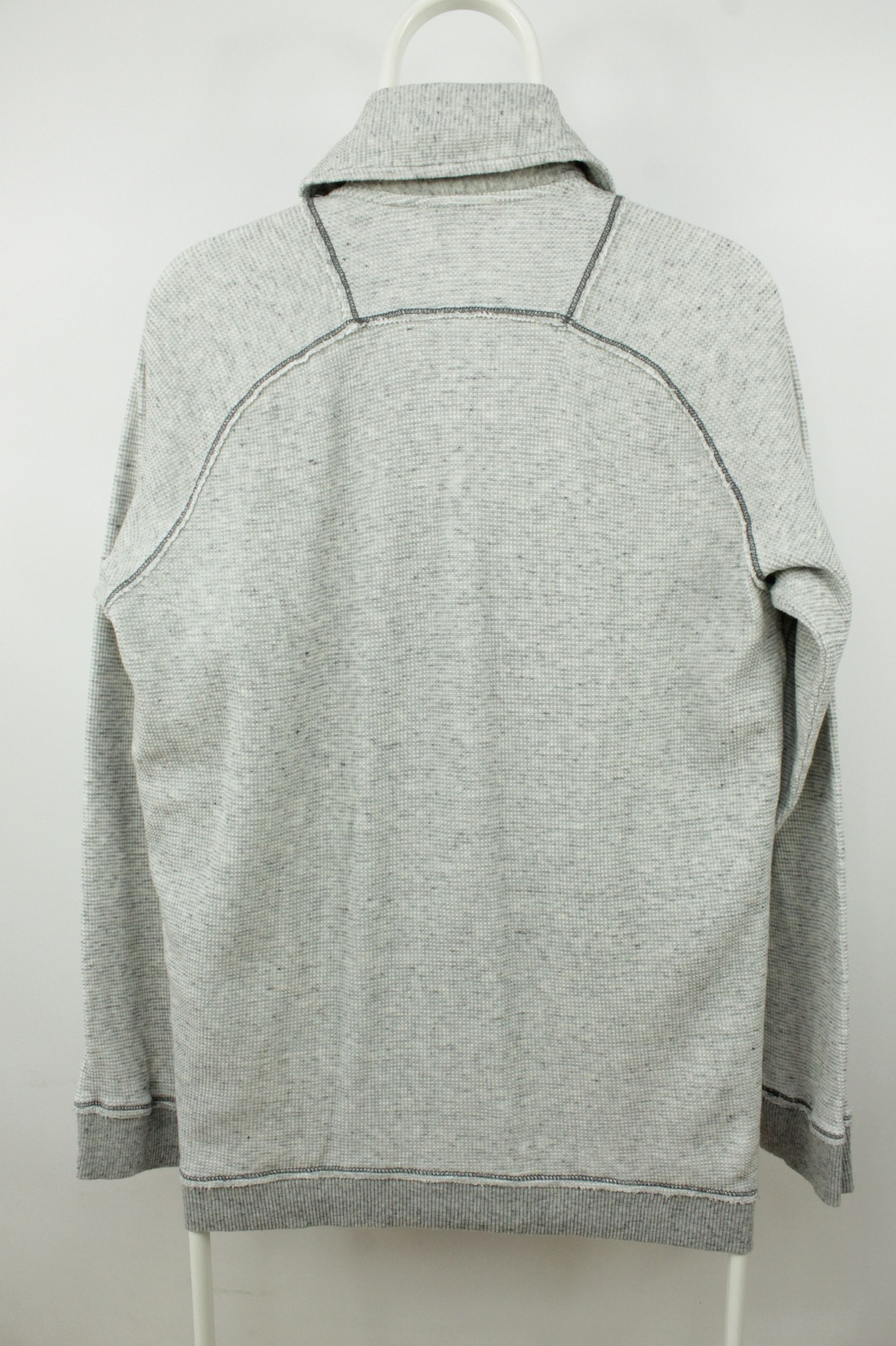 Diesel Diesel Gray Waffle Cotton Shawl Colar Cardigan Men's Size US L / EU 52-54 / 3 - 6 Thumbnail