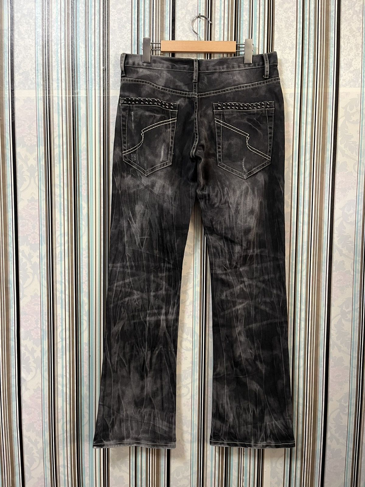 semanticdesign 1990s flared smoked wash stud #I2 Size US 30 / EU 46 - 2 Thumbnail