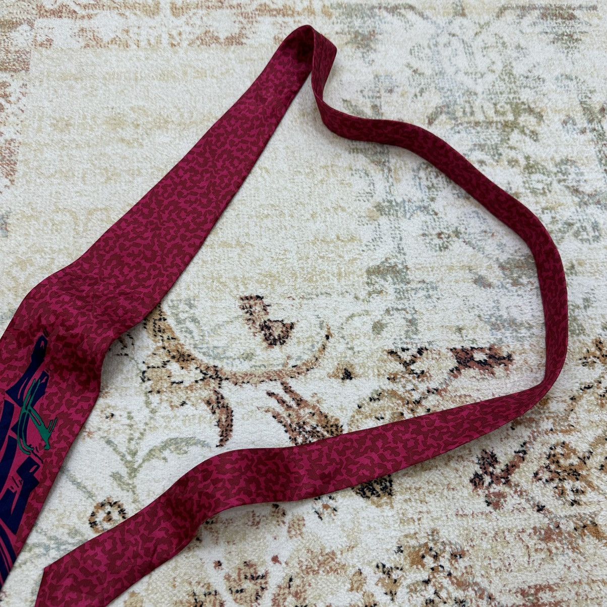 SikSilk × Vintage Vintage Tie 90s Silk Luxury Rare Streetwear Size ONE SIZE - 4 Thumbnail