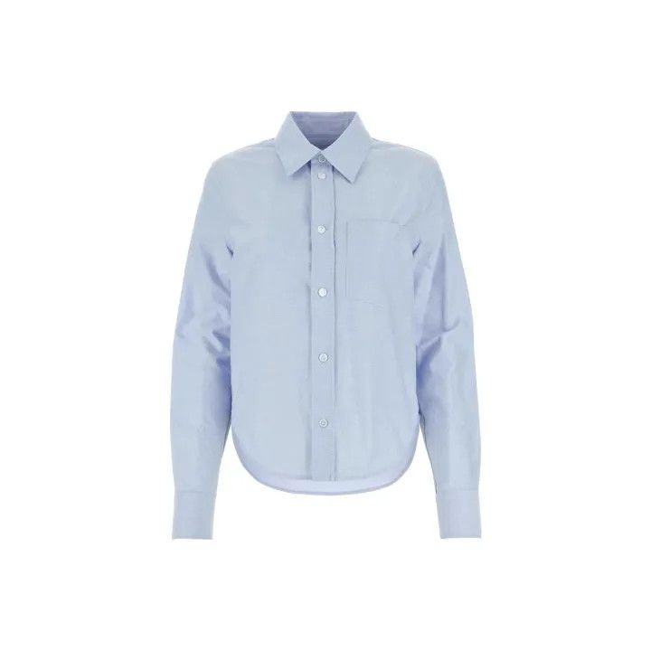 Bottega Veneta Bottega Veneta Blue Long Sleeve Button-Up Shirt Size L / US 10 / IT 46 - 1 Thumbnail