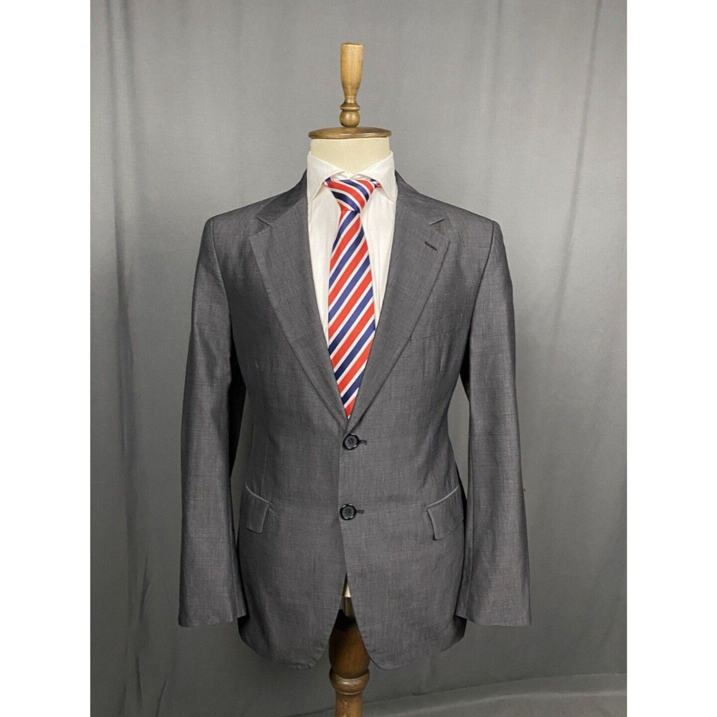 Prada Prada Men's Gray Wool Blazer Sportcoat Jacket Size 52R Size 52R - 1 Thumbnail