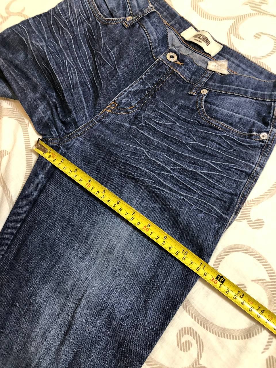 Moschino Vintage 90s Moschino Washed Denim Jeans Size 27" / US 4 / IT 40 - 13 Thumbnail