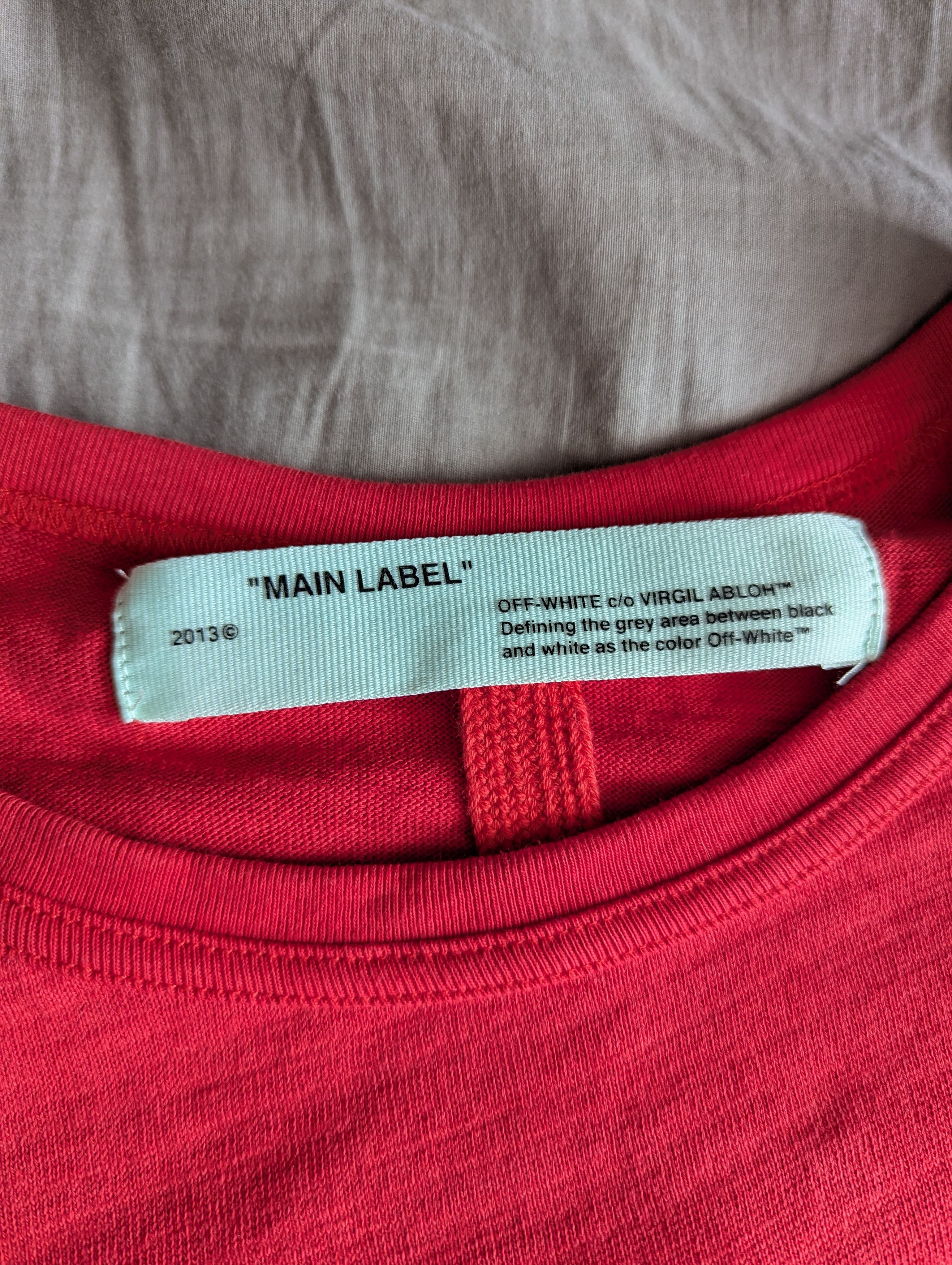 Off-White OFF-WHITE Red Mona Lisa Tee Size US M / EU 48-50 / 2 - 5 Thumbnail