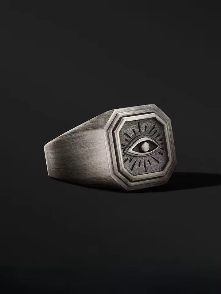 Jewelry Streetwear Retro Style Devil’s Eye Hip Hop Ring Size ONE SIZE - 1 Thumbnail