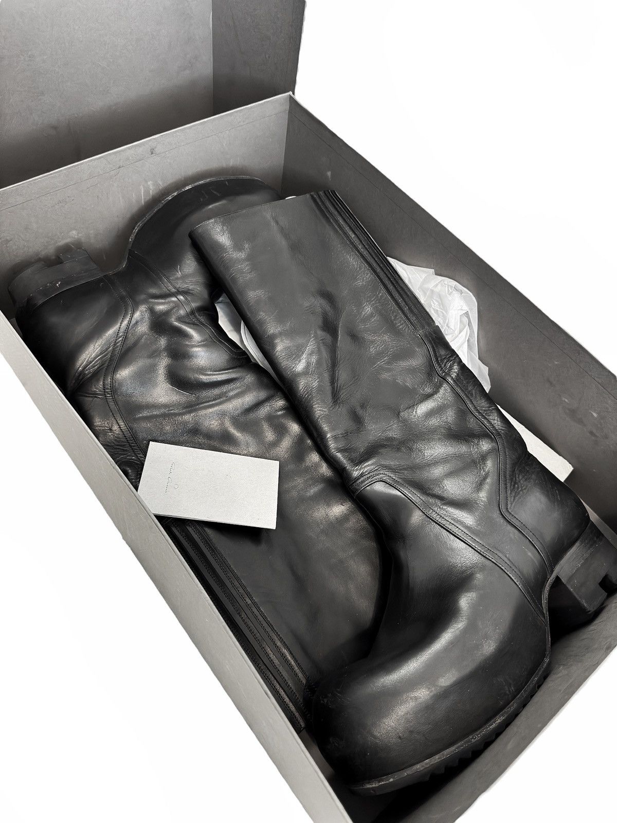 Rick Owens Sz43 High Leather Ballast Boot Size US 10 / EU 43 - 9 Thumbnail