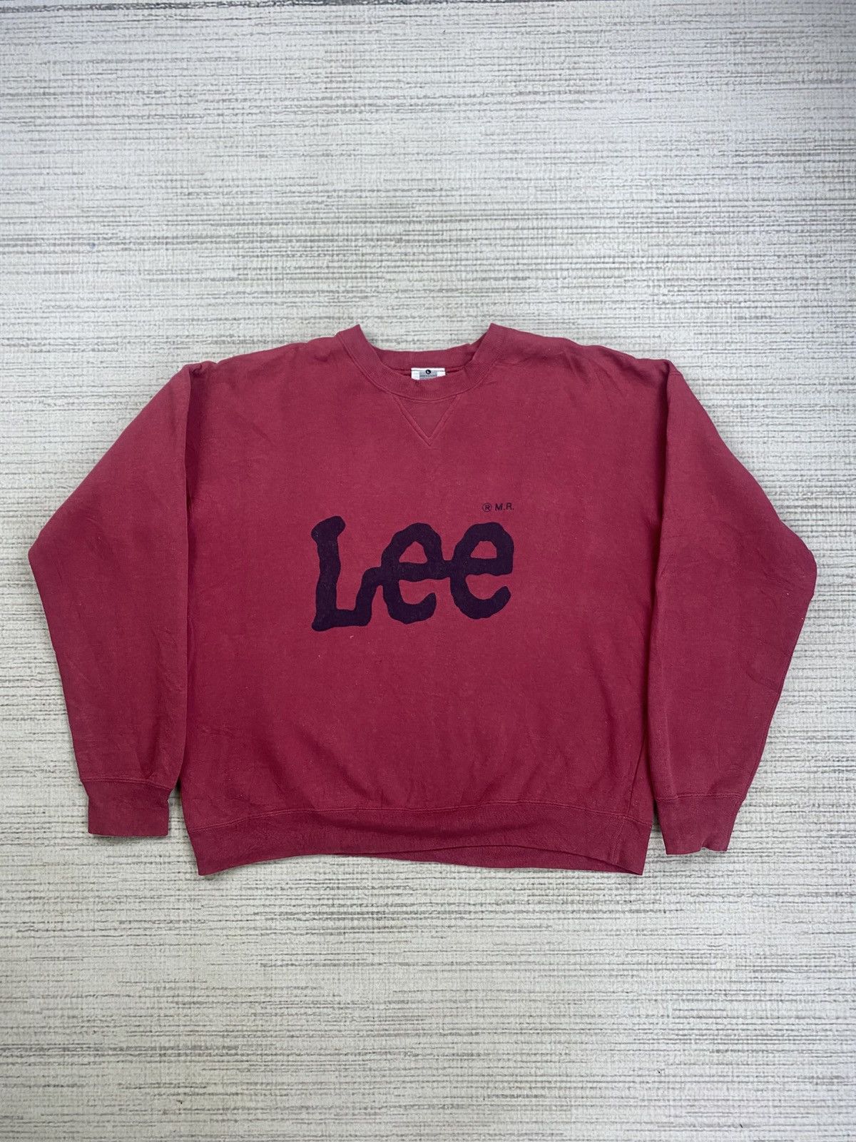Japanese Brand × Lee Vintage 90s LEE Big Spellout Longsleeve Sweatshirt Size US M / EU 48-50 / 2 - 1 Thumbnail