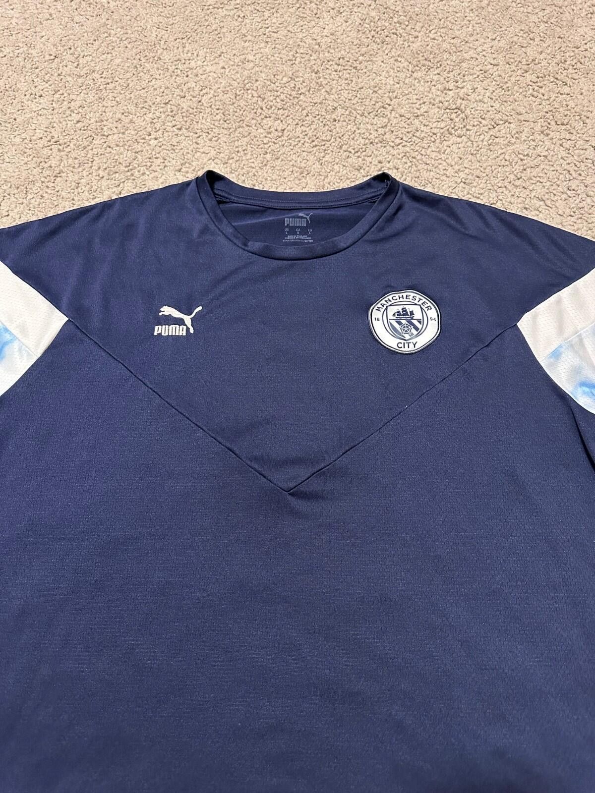 Puma Puma Mens L Manchester City FC 2022 Football Shirt Soccer Size US L / EU 52-54 / 3 - 3 Thumbnail