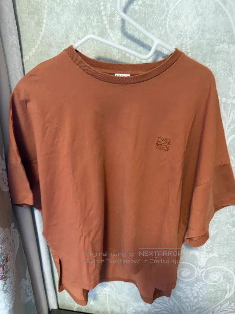 Loewe Loewe Short Sleeve T-Shirt with Small Logo Embroidery on C Size S / US 4 / IT 40 - 1 Thumbnail