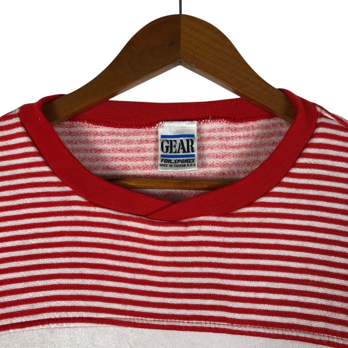Vintage WILSON Vintage Red Stripe Sweatshirt Size US M / EU 48-50 / 2 - 3 Thumbnail