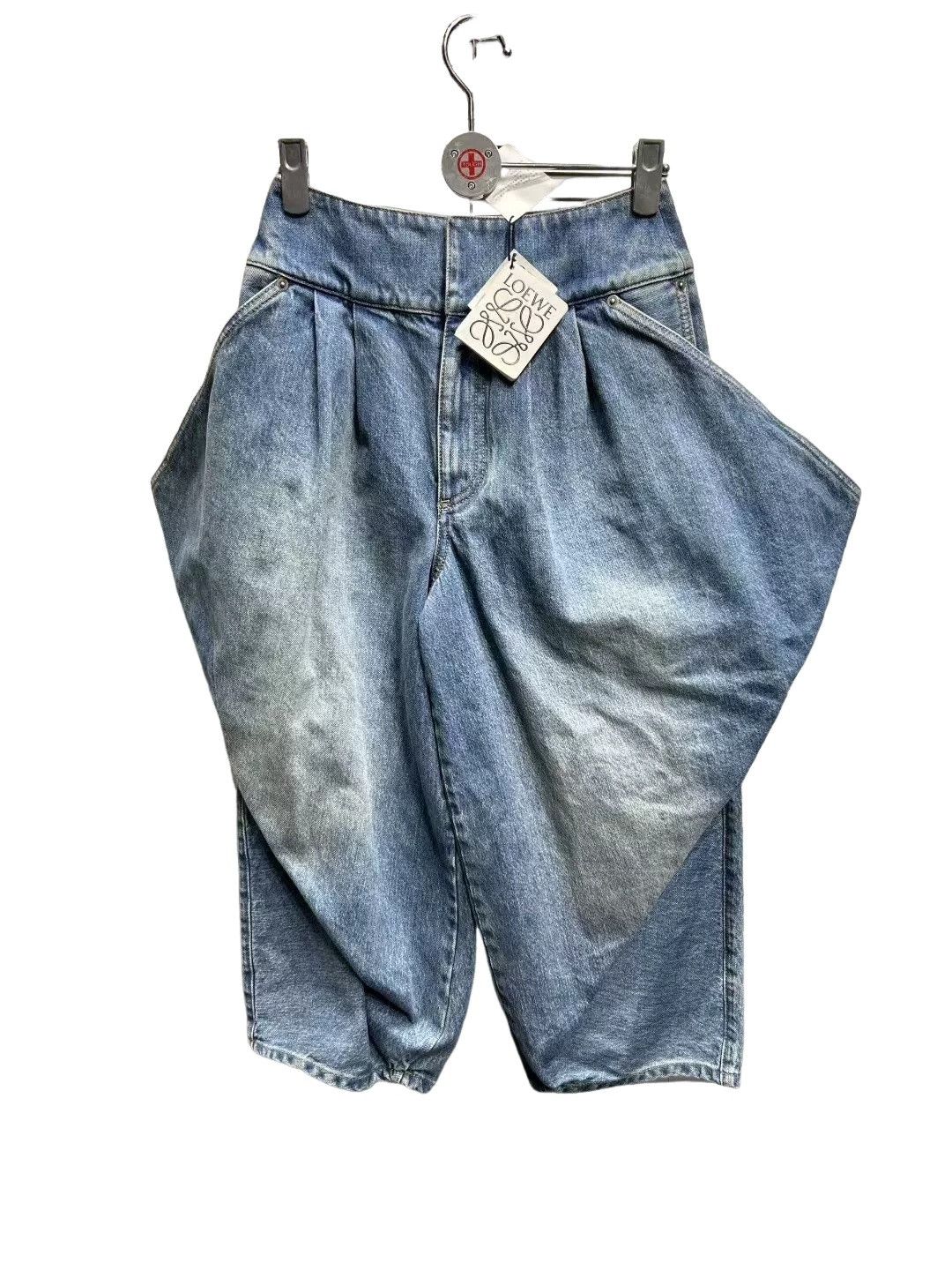 Loewe Loewe Cropped Voluminous Denim Jeans Size 32 Size 24" / US 00 / IT 34 - 1 Thumbnail