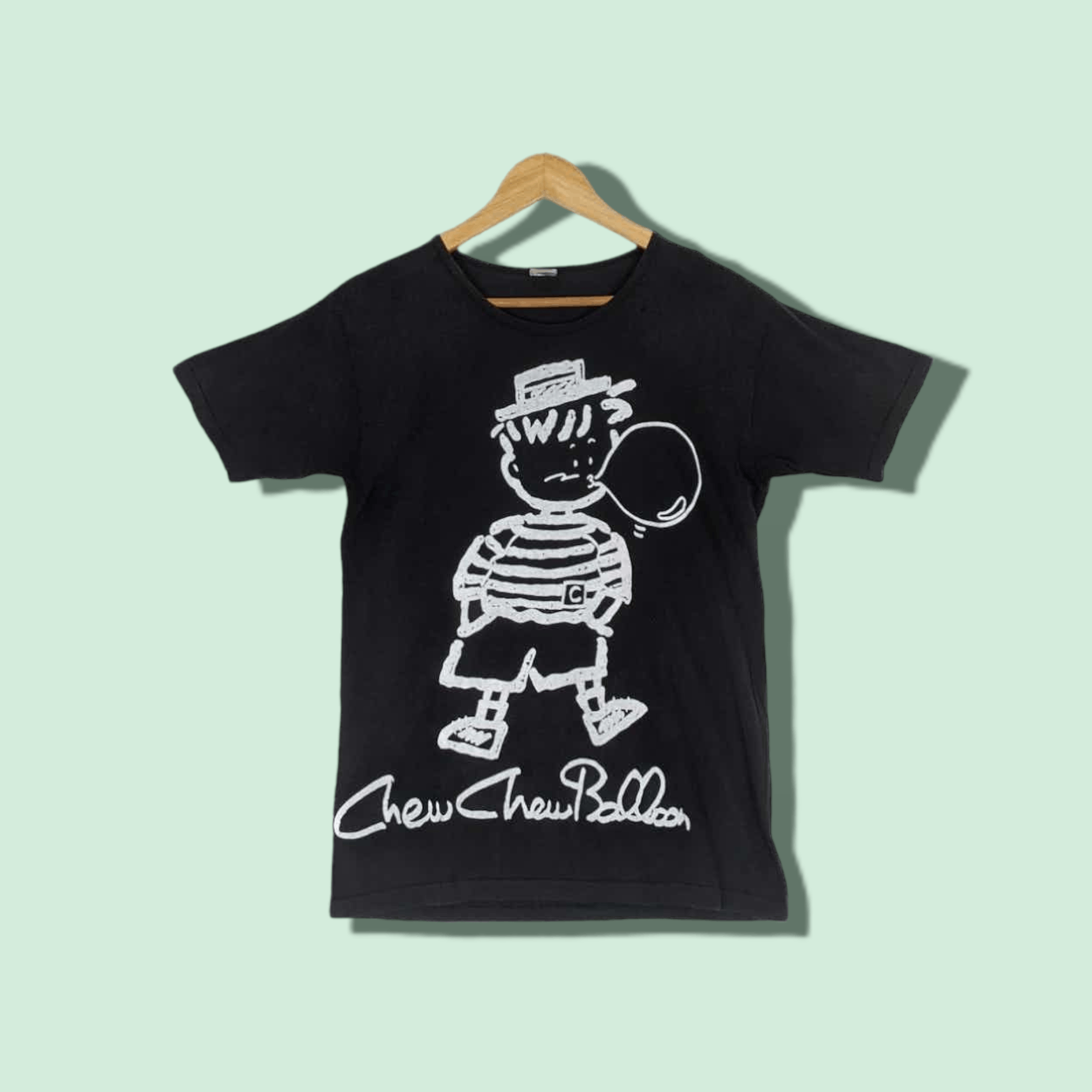 Japanese Brand Vintage 90's PELL PERRY Chew Chew Balloon T-Shirt Size L / US 10 / IT 46 - 1 Thumbnail
