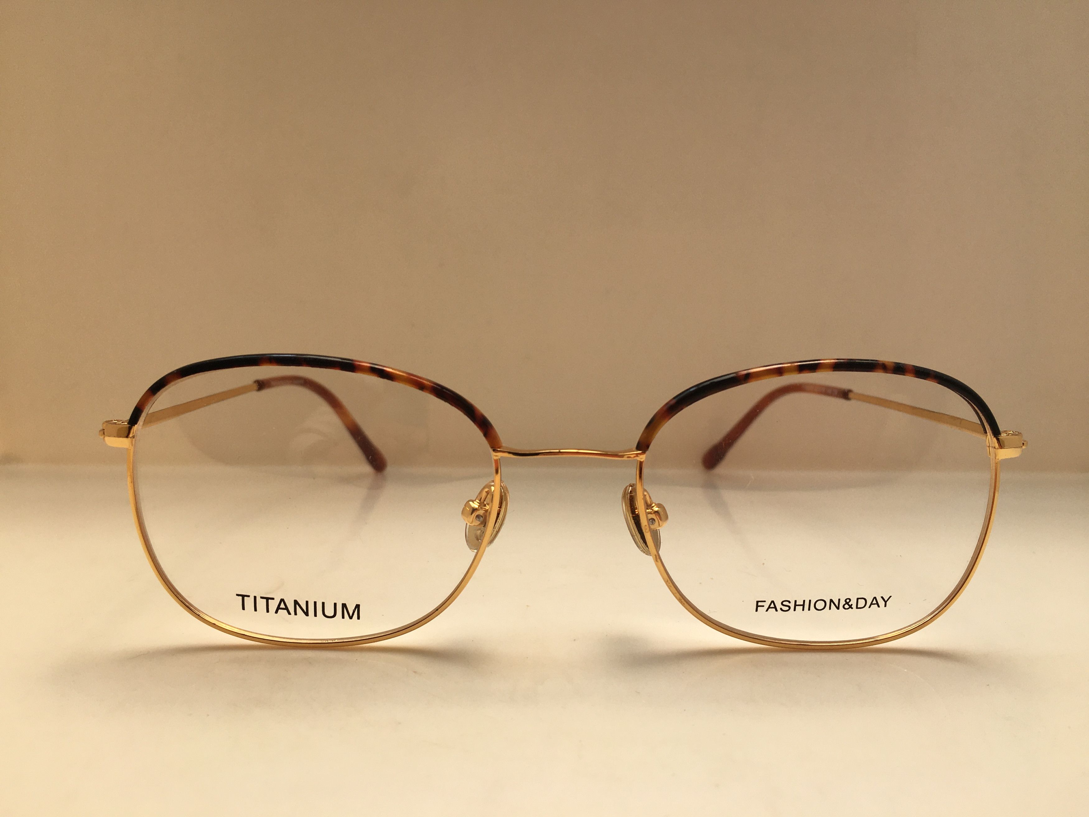 Other Gold Titanium With Tortoise Rim RX Eyeglasses Frame Size ONE SIZE - 1 Thumbnail