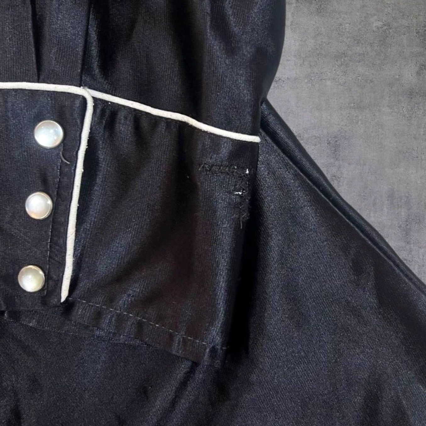 Vintage VINTAGE H Bar C Long Tail California Ranchwear Pearl Snap Long Sleeve Cowboy Western Shirt XL Black Mens Shirt Size US XL / EU 56 / 4 - 4 Thumbnail