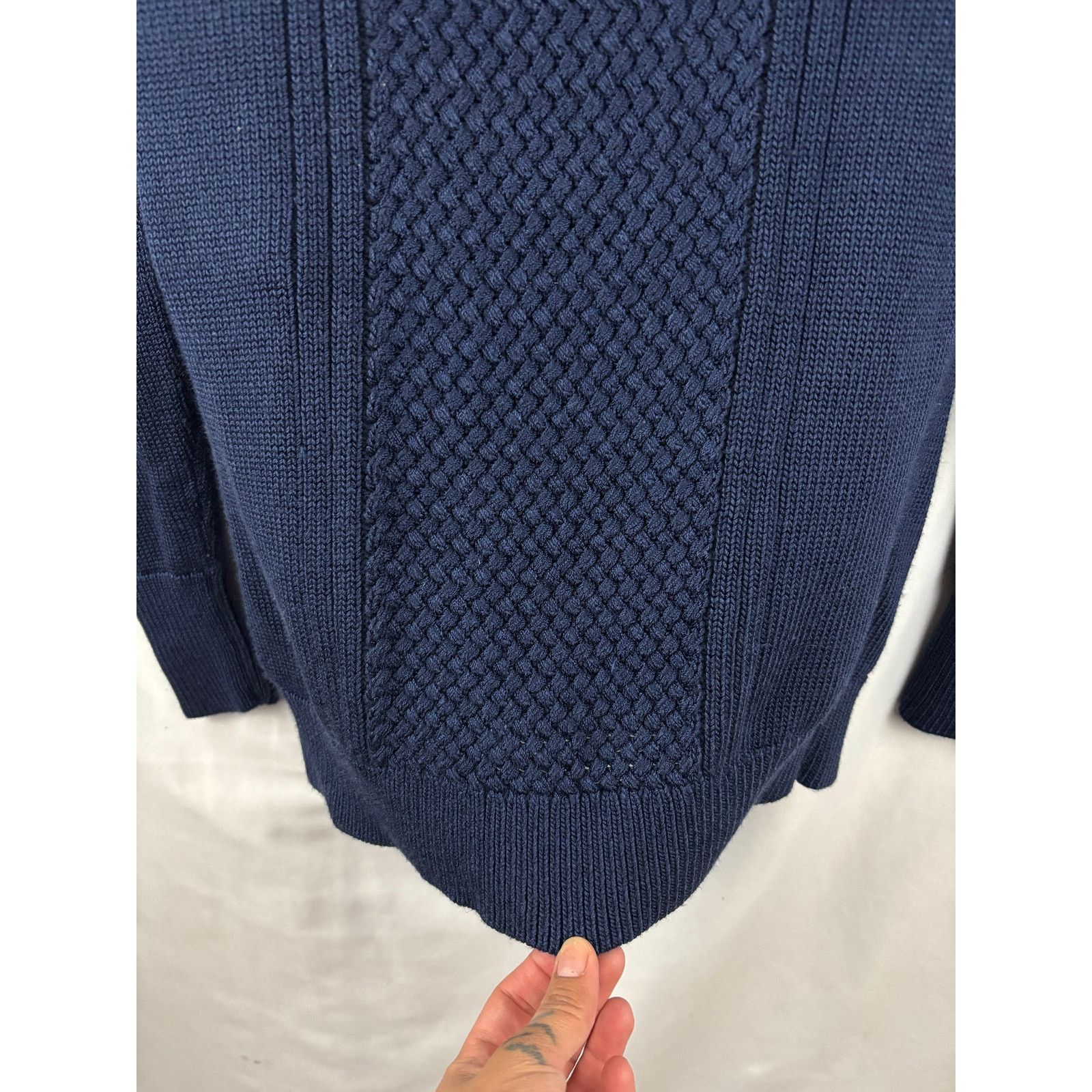Banana Republic Banana Republic Women's Mixed-Stitch Crew Sweater XS Blue Size XS / US 0-2 / IT 36-38 - 8 Thumbnail